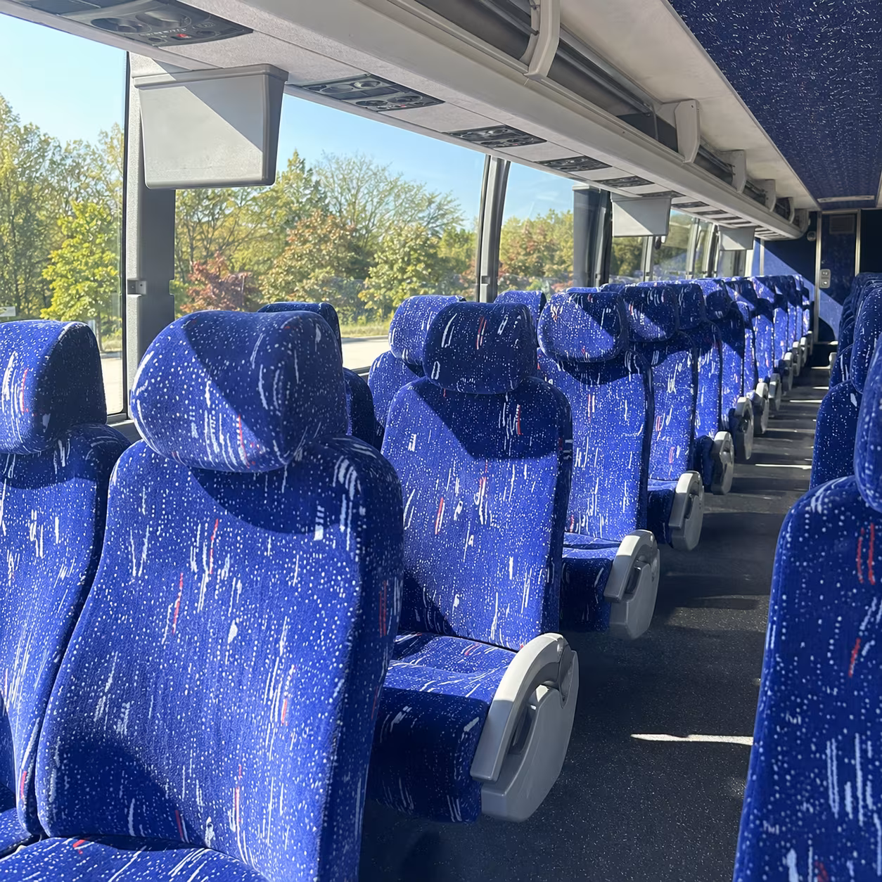 40-56 Passenger Charter Bus Interior