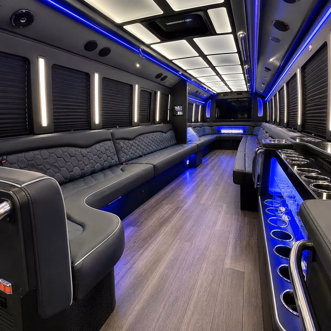 Charlotte Bachelor & Bachelorette Transportation onboard seating