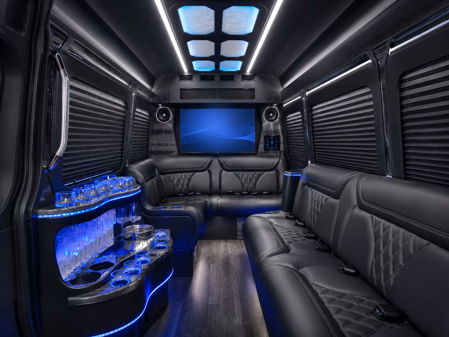 Charlotte Corporate Transportation party bus exterior