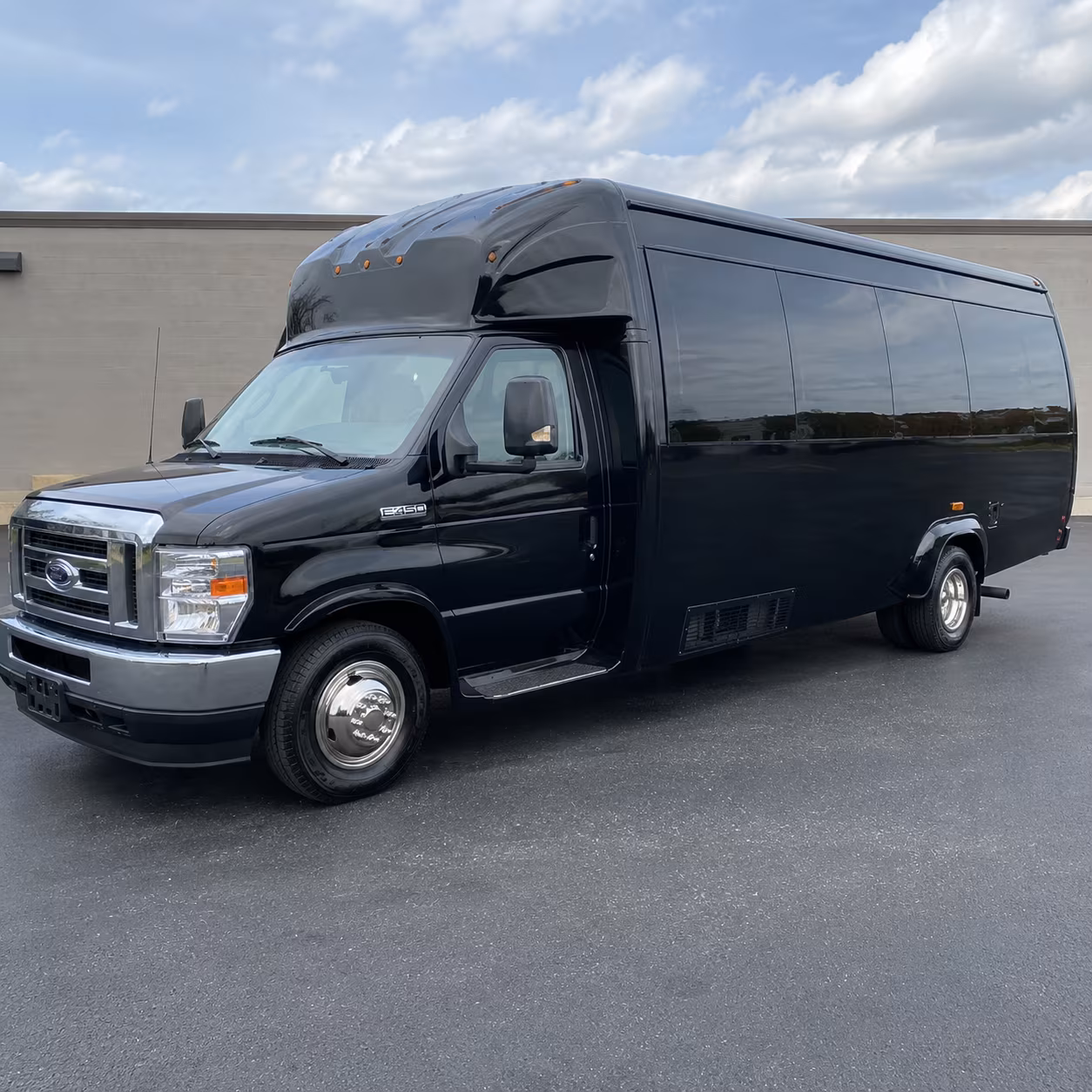 Charlotte Private Event Transportation party bus exterior