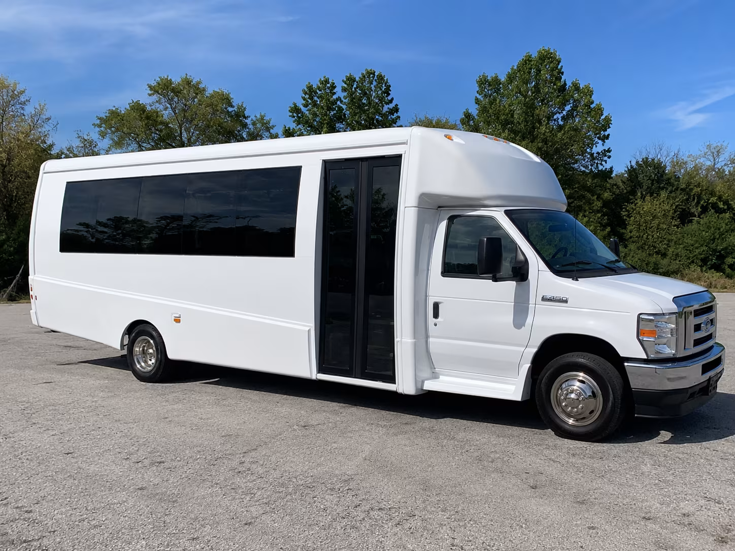 Charlotte Private Event Transportation party bus exterior