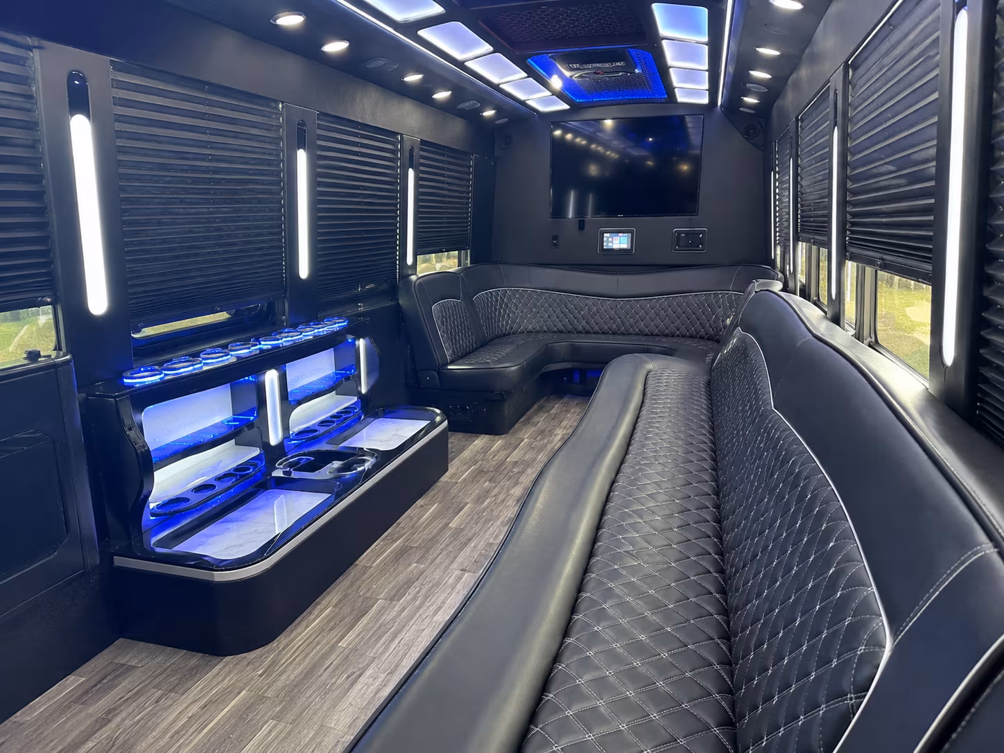 Charlotte Prom & Homecoming Transportation party bus exterior