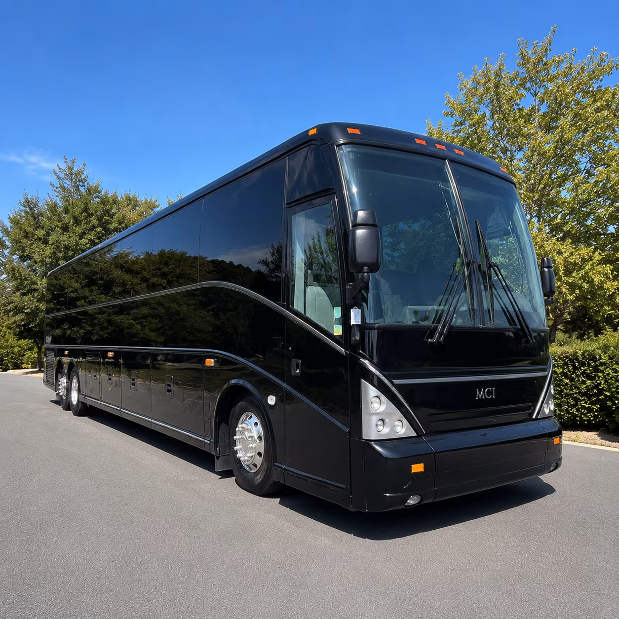 Charlotte School Event Transportation party bus exterior
