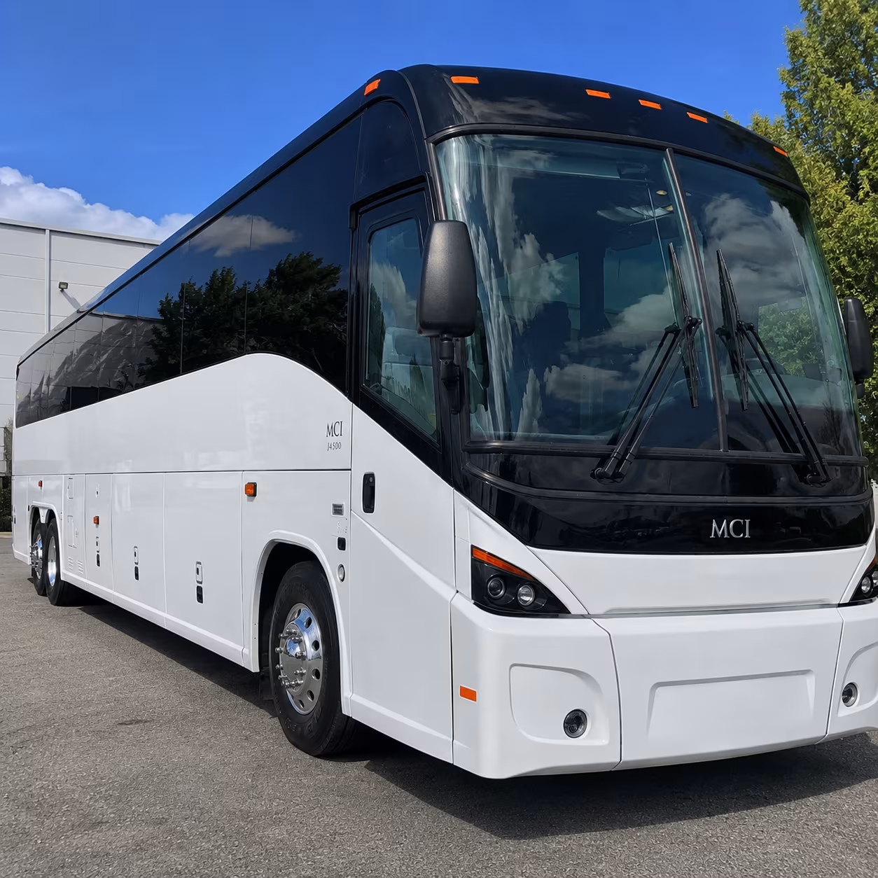 Charlotte School Event Transportation party bus exterior
