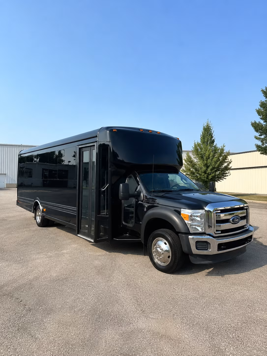 Charlotte Sporting Event Transportation party bus exterior