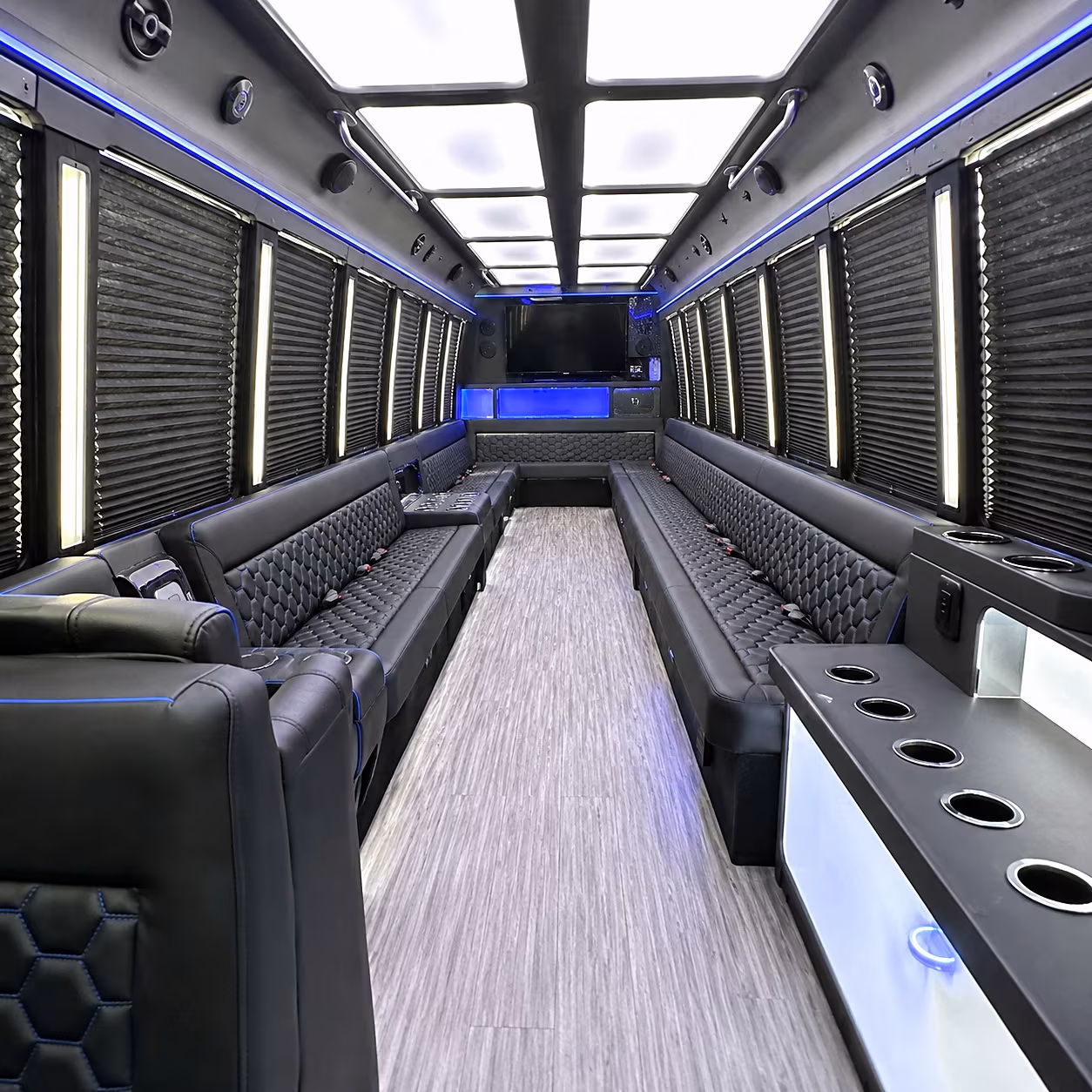 Charlotte Sporting Event Transportation onboard seating