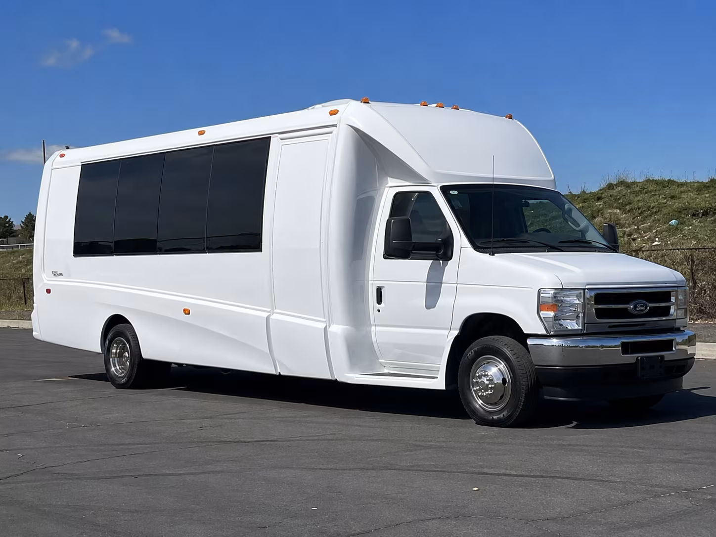 Charlotte Wedding Transportation party bus exterior
