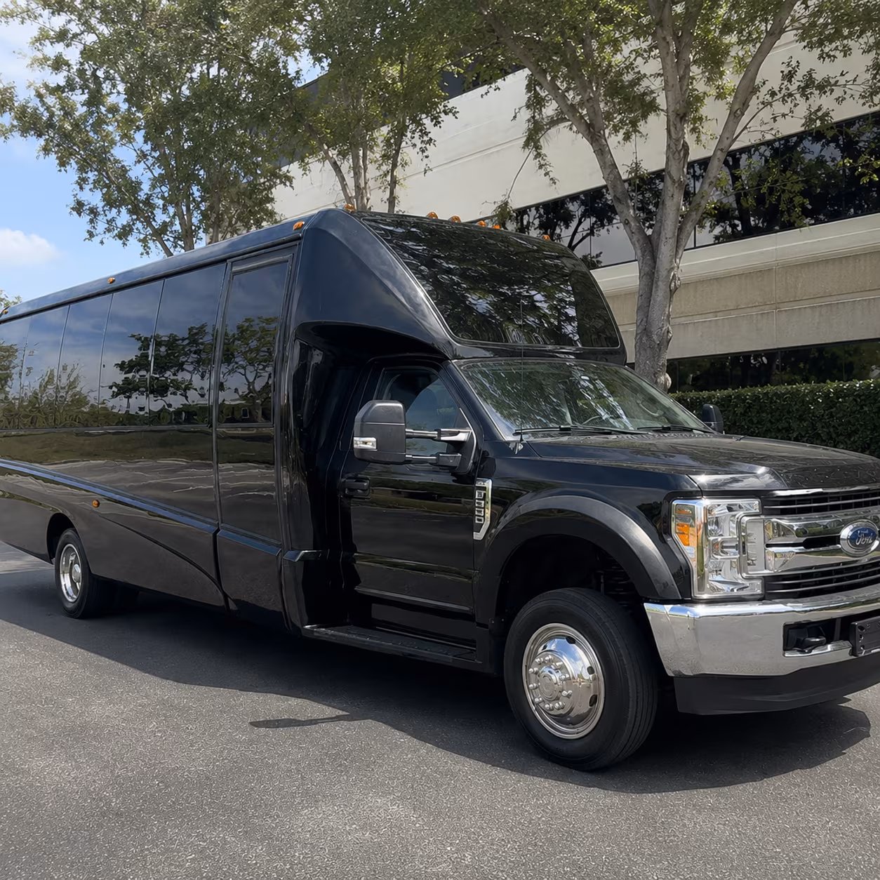 Passenger seating aboard a party bus rental serving Charlotte