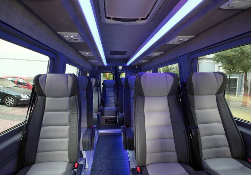 Huntersville 18 Passenger Van/Minibus Interior