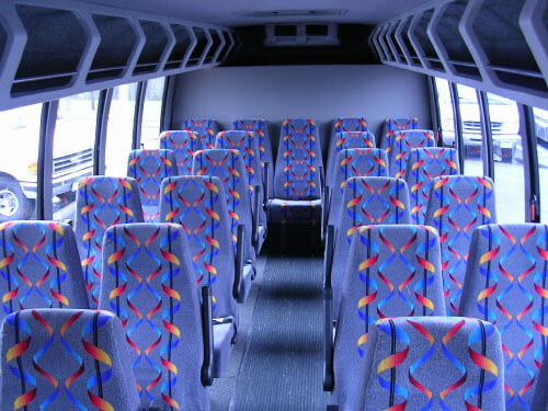 Fayetteville 24 Passenger Mini Bus Interior