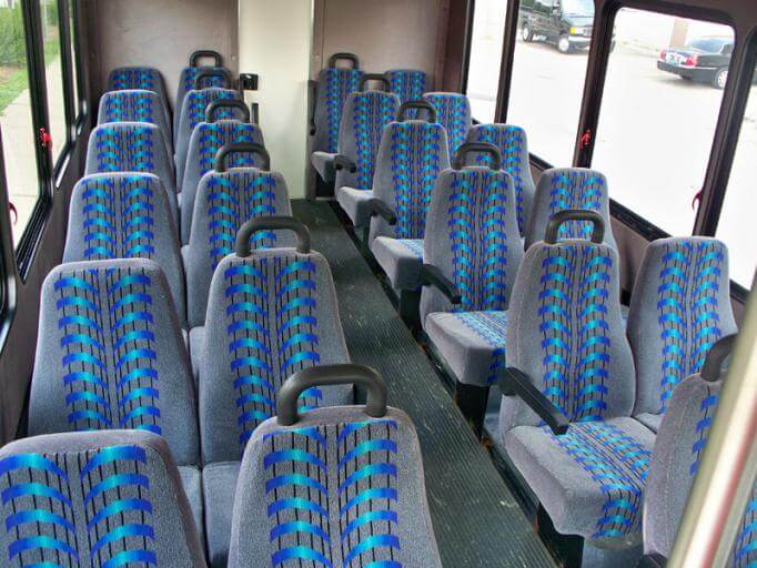 Fayetteville 25 Passenger Mini Bus Interior