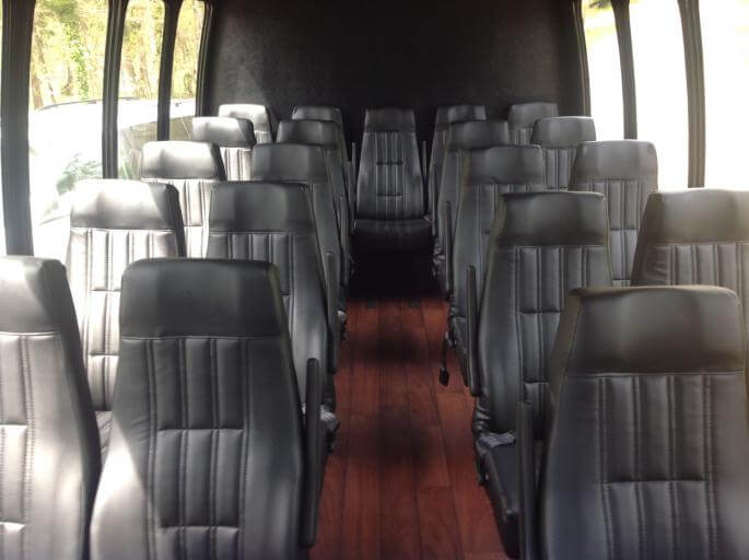 Fayetteville 30 Passenger Shuttle Bus Interior
