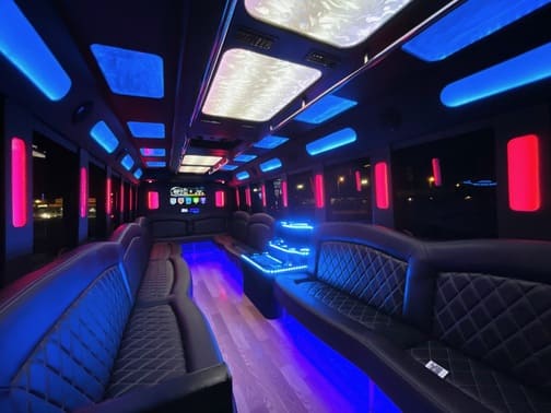 Cary 35 Passenger Party Bus Interior
